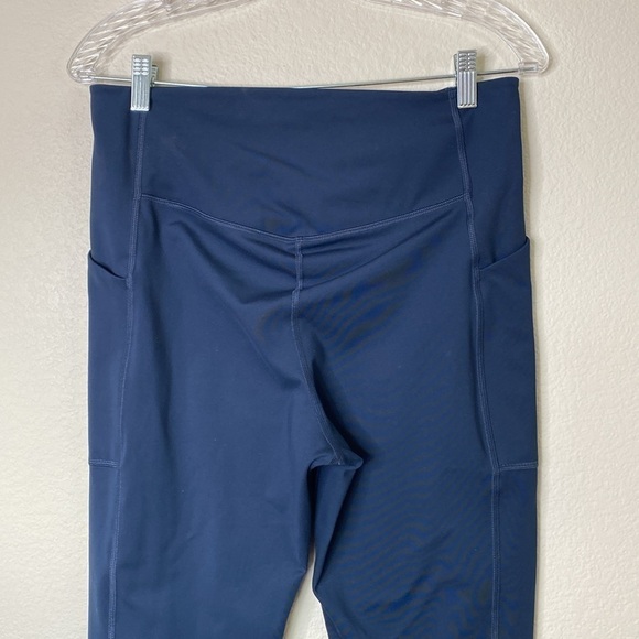 Girlfriend collective leggings navy blue women’s large side pockets EUC - Picture 3 of 5